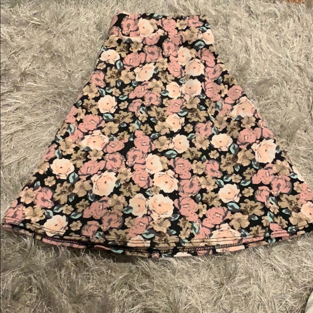 Charlotte Russe floral skater skirt
